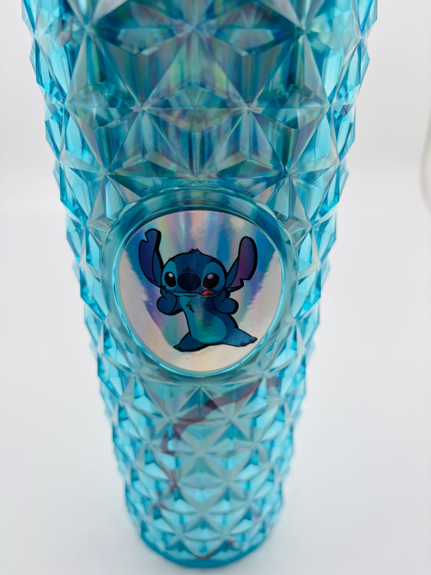 24 oz Tumbler Double Wall with Lid and Straw, Aqua with character