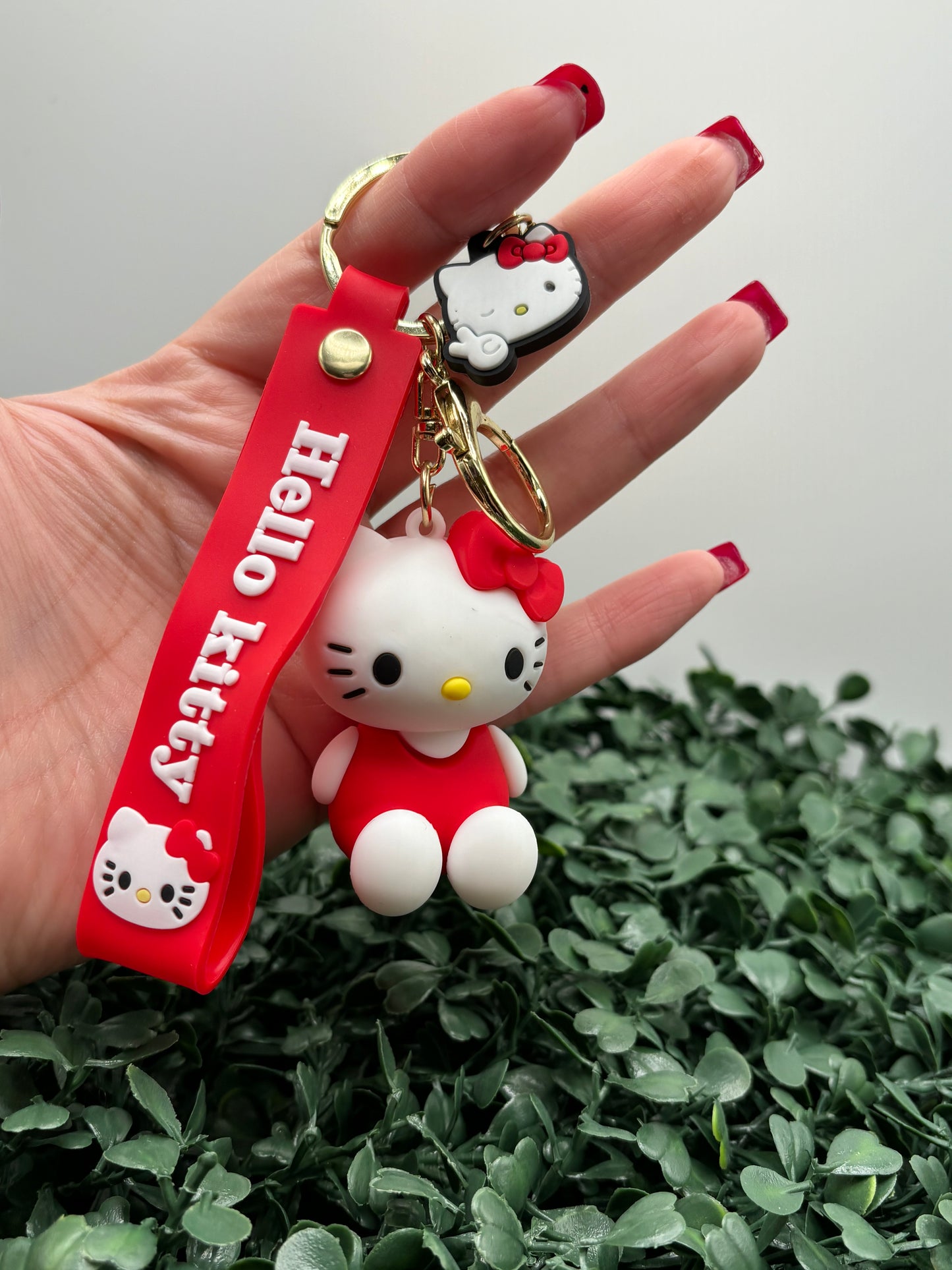 Hello Kitty key Chain Red