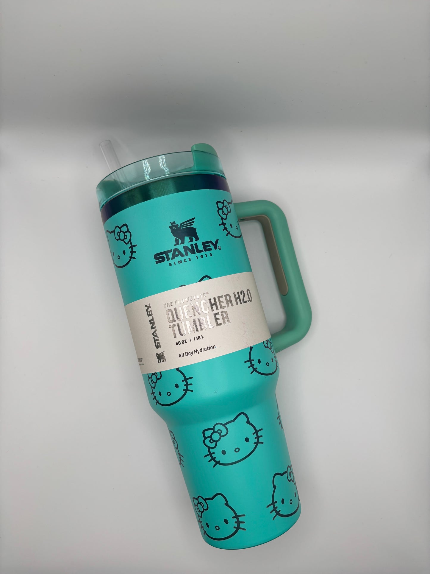 40 oz Stanley Hello Kitty Tumbler Aqua