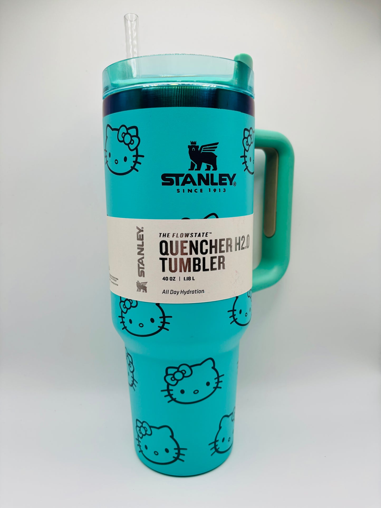 40 oz Stanley Hello Kitty Tumbler Aqua