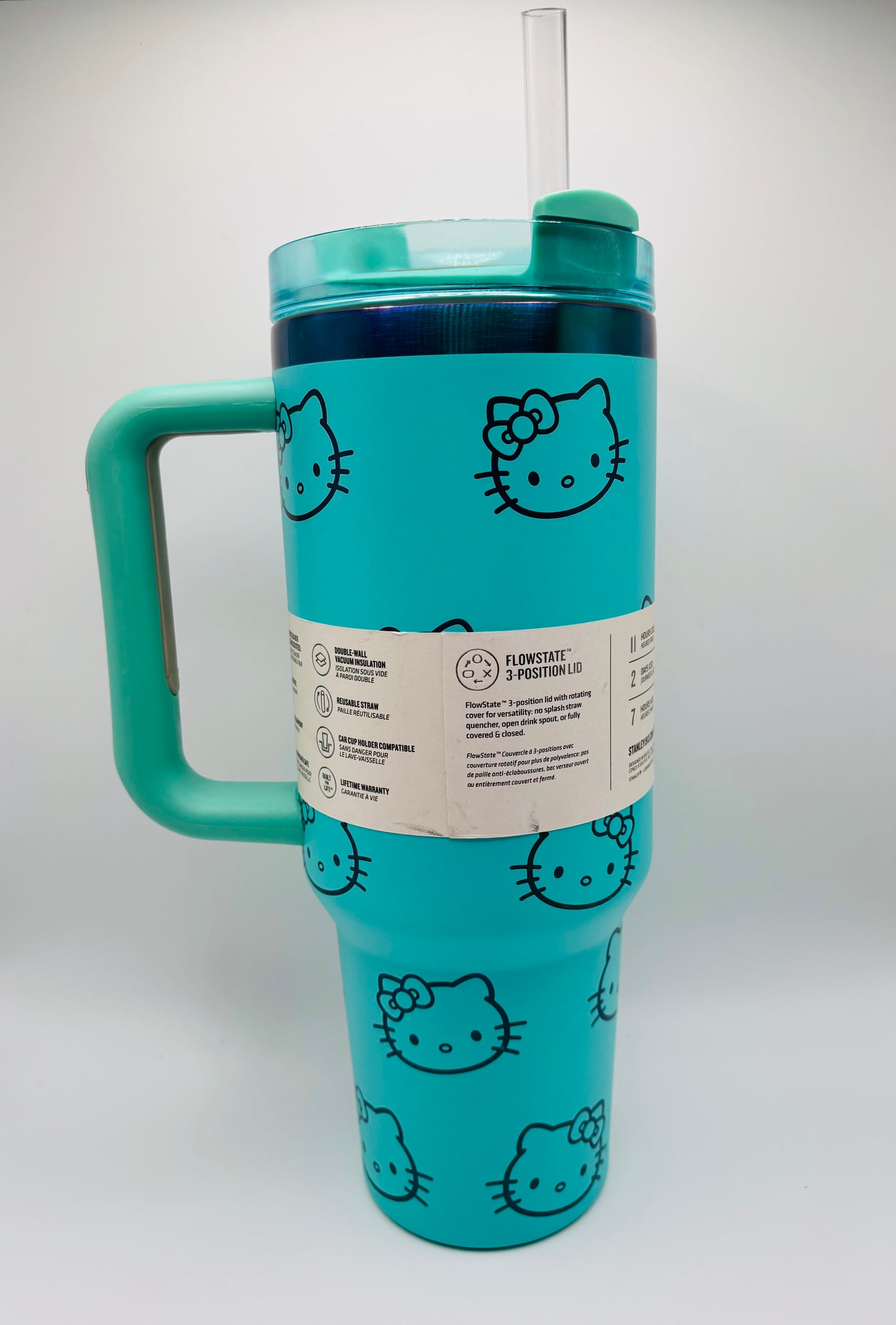 40 oz Stanley Hello Kitty Tumbler Aqua