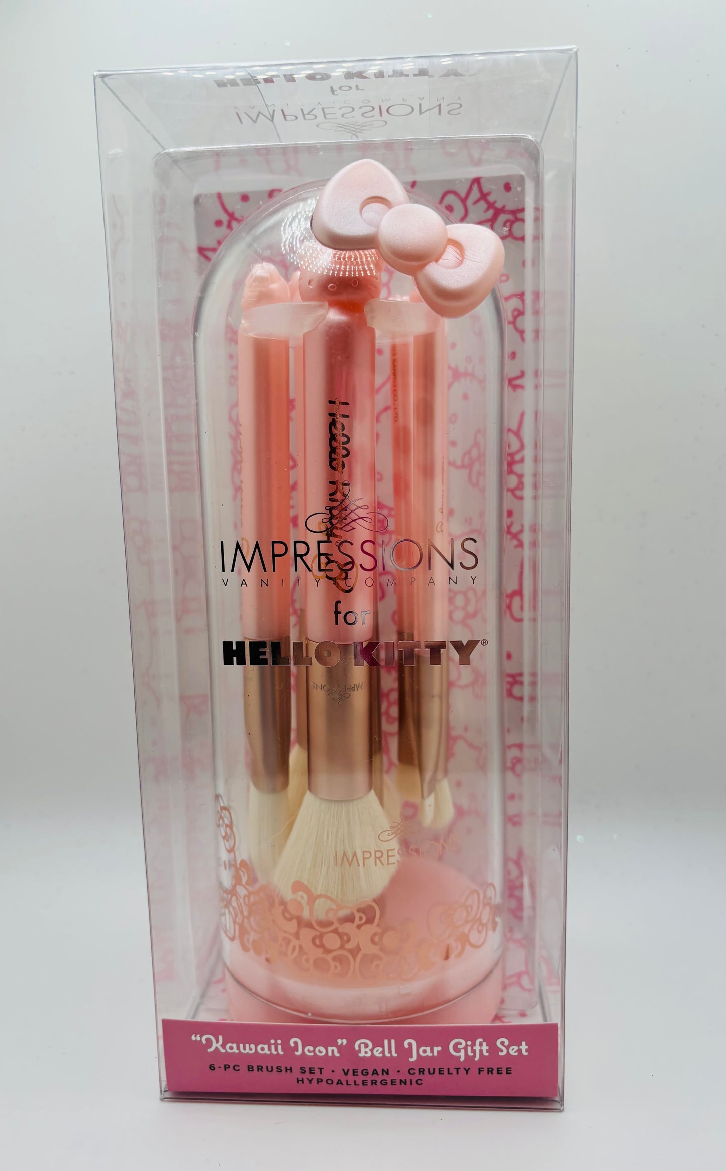 IMPRESSIONS Hello Kitty 6 PC brush set color Rose