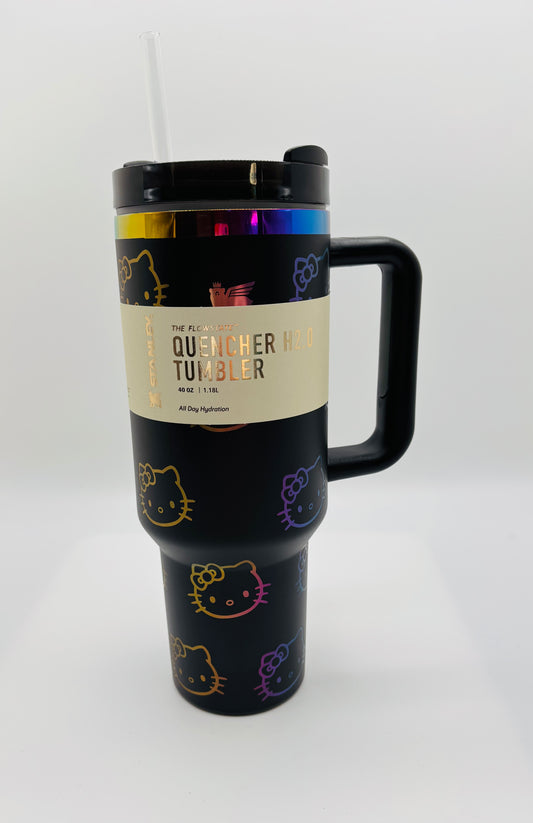 Stanley Hello kitty Tumbler 40oz Black Multicolor