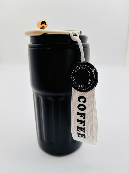 Stainless Steel Vacuum Coffee Mug Black