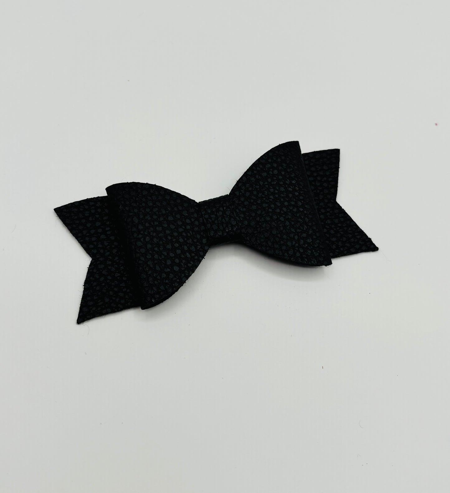 Black Straw Bow, 1 Glitter and 1 Matte color